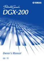 Yamaha Portable Grand DGX-200 Owner'S Manual preview
