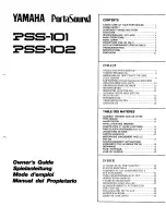 Preview for 1 page of Yamaha PortaSound PSS-101 Manual Del Propietario