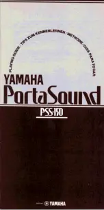 Yamaha PortaSound PSS-150 Owner'S Manual preview