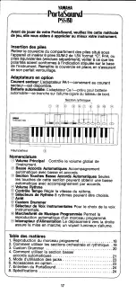 Preview for 2 page of Yamaha PortaSound PSS-150 Owner'S Manual