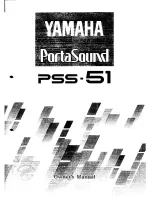 Yamaha PortaSound PSS-51 Owner'S Manual preview