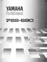 Yamaha PortaSound PSS-590 Manual Del Usuario предпросмотр