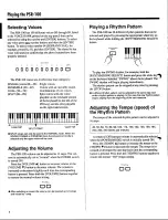 Предварительный просмотр 6 страницы Yamaha Portatone PSR-100 Owner'S Manual