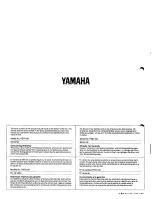 Предварительный просмотр 10 страницы Yamaha Portatone PSR-100 Owner'S Manual