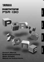 Yamaha Portatone PSR-130 Manual De Usuario preview