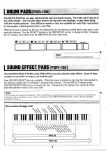 Предварительный просмотр 10 страницы Yamaha PortaTone PSR-150 Owner'S Manual