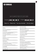 Yamaha Portatone PSR-1500 Data List preview