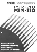 Yamaha PortaTone PSR-210 Manual De Instrucciones preview