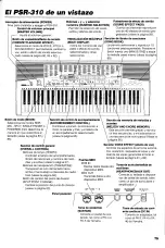 Preview for 5 page of Yamaha PortaTone PSR-210 Manual De Instrucciones