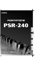 Предварительный просмотр 1 страницы Yamaha Portatone PSR-240 Manual De Instrucciones