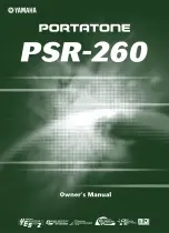 Yamaha PortaTone PSR-260 Owner'S Manual preview