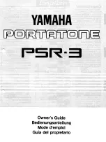 Yamaha PortaTone PSR-3 Guia Del Proprietario preview