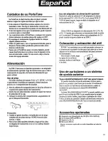 Preview for 3 page of Yamaha PortaTone PSR-3 Guia Del Proprietario