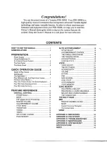 Предварительный просмотр 2 страницы Yamaha PORTATONE PSR-500M Owner'S Manual