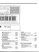 Предварительный просмотр 5 страницы Yamaha PORTATONE PSR-500M Owner'S Manual