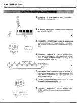 Предварительный просмотр 10 страницы Yamaha PORTATONE PSR-500M Owner'S Manual