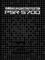 Yamaha Portatone PSR-5700 Mode D'Emploi preview