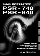 Yamaha PortaTone PSR-640 Manual De Instrucciones preview