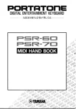 Yamaha PortaTone PSR-70 Midi Handbook preview