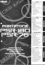 Preview for 1 page of Yamaha PortaTone PSR-75 Bedienungsanleitung