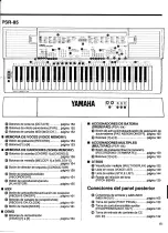 Preview for 5 page of Yamaha PortaTone PSR-84 Manual De Instrucciones