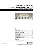 Yamaha PortaTone PSR-A300 Service Manual preview