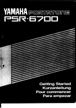 Yamaha Protatone PSR-6700 Getting Started Manual preview