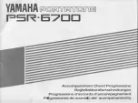 Yamaha Protatone PSR-6700 Pattern Manual preview