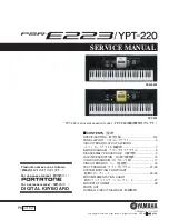 Yamaha PSR-E223 Manual preview