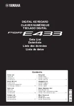 Preview for 1 page of Yamaha PSR-E433 Manual