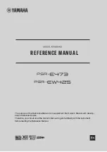 Yamaha PSR-E473 Reference Manual preview