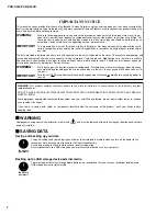 Предварительный просмотр 2 страницы Yamaha PSR-S550 Service Manual