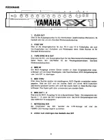 Preview for 7 page of Yamaha QX1 Eigentümer-Handbuch