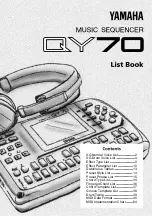 Предварительный просмотр 1 страницы Yamaha QY70 Supplementary Manual