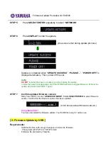 Preview for 2 page of Yamaha R-N500 Firmware Update