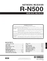 Yamaha R-N500 Service Manual preview