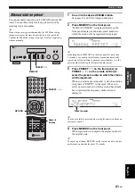 Предварительный просмотр 23 страницы Yamaha R-S700 Owner'S Manual