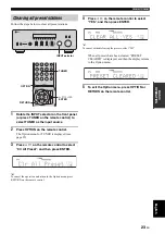 Предварительный просмотр 25 страницы Yamaha R-S700 Owner'S Manual