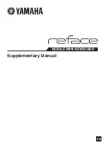 Yamaha reface Supplementary Manual preview