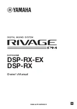 Yamaha RIVAGE PM Series Owner'S Manual preview