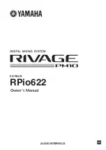 Yamaha RIVAGE PM10 Owner'S Manual preview