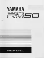 Preview for 1 page of Yamaha RM-50 Owner'S Manual