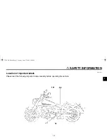 Предварительный просмотр 13 страницы Yamaha ROADLINER XV19SW Owner'S Manual