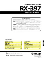 Yamaha RX-397 Service Manual предпросмотр