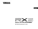 Preview for 1 page of Yamaha RX 5 Bedienungsanleitung