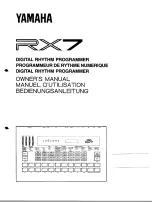 Preview for 1 page of Yamaha RX-7 Owner'S Manual