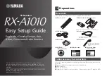 Preview for 1 page of Yamaha RX-A1010 Easy Setup Manual