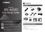 Yamaha RX-A1030 Easy Setup Manual preview