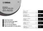 Preview for 1 page of Yamaha RX-A1070 Quick Start Manual