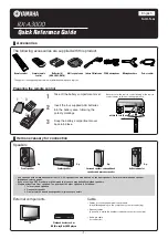 Preview for 1 page of Yamaha RX-A3000 Quick Reference Manual